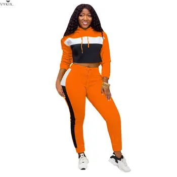 

Womens Tracksuit Set Long Sleeve Hoodies Sweatshirt And Pencil Pants Suits Sportwear Two Piece Set Casual Outfits Women Set