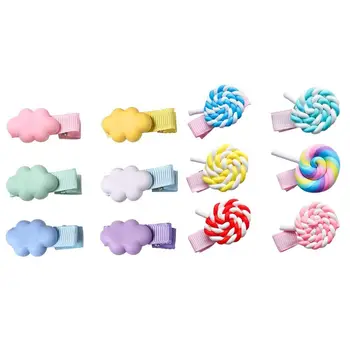 

1Set Cute Children Hair Clip Girls Rainbow Hairpin Princess Candy Color Hairpins Baby Headdress