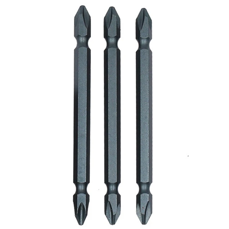 GTBL Steel Hardened Double Cross Wind Head 100Mm 1/4 with Magnetic Double Head Electric Screwdriver Pneumatic Batch Tsui