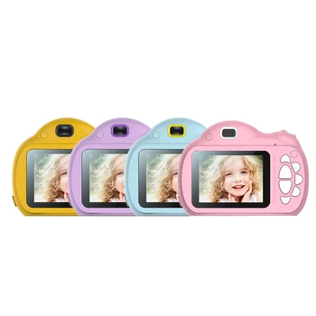 

4 color 2.4 inch Screen Portable Children Cartoon Mini HD micro Camera Dual Lens Digital Intelligent Focus Mode cam photography
