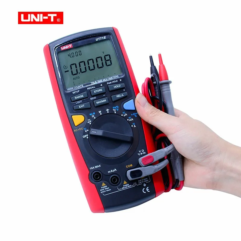 Цифровой мультиметр Φ UT71 A UT71B UT71C ut7ture 1e Rms с автоматическим выбором диапазона 39999