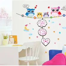 Сова Сердце белая доска наклейка AY9004 стикер на стену s высокое качество ПВХ прозрачный третий поколение съемный стикер на стену s
