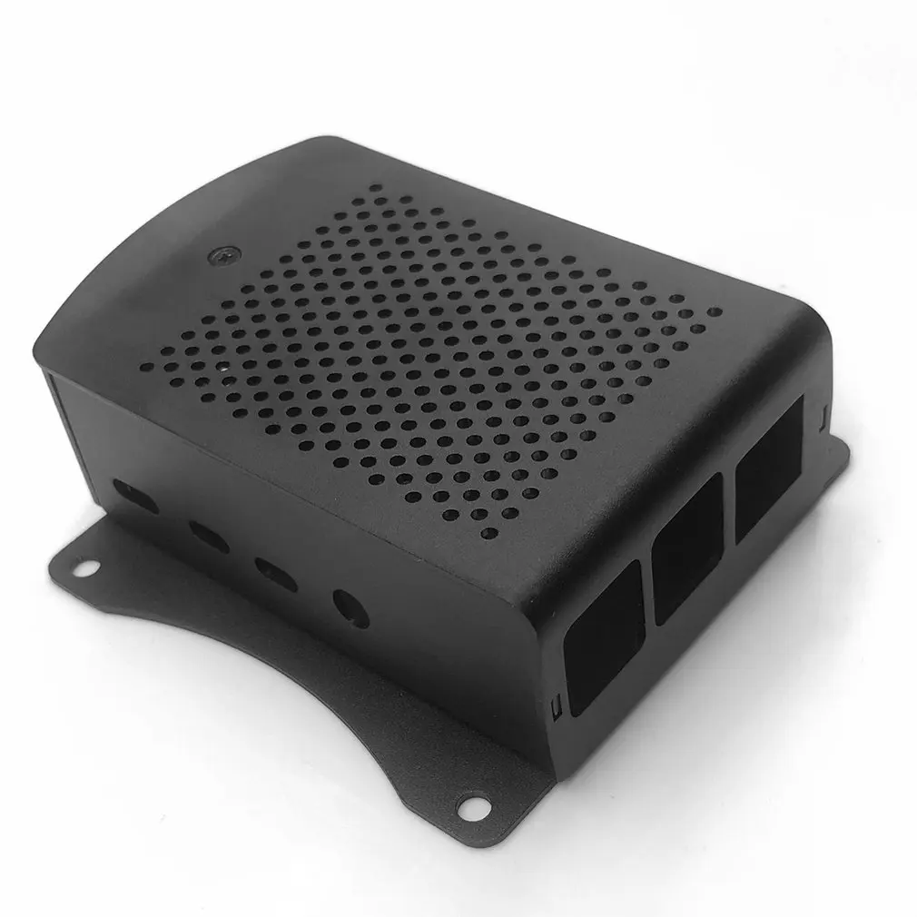 Для Raspberry Pi 4B алюминиевый корпус черный металлический корпус черный корпус для RPI 4 Модель B RPI 4B чехол