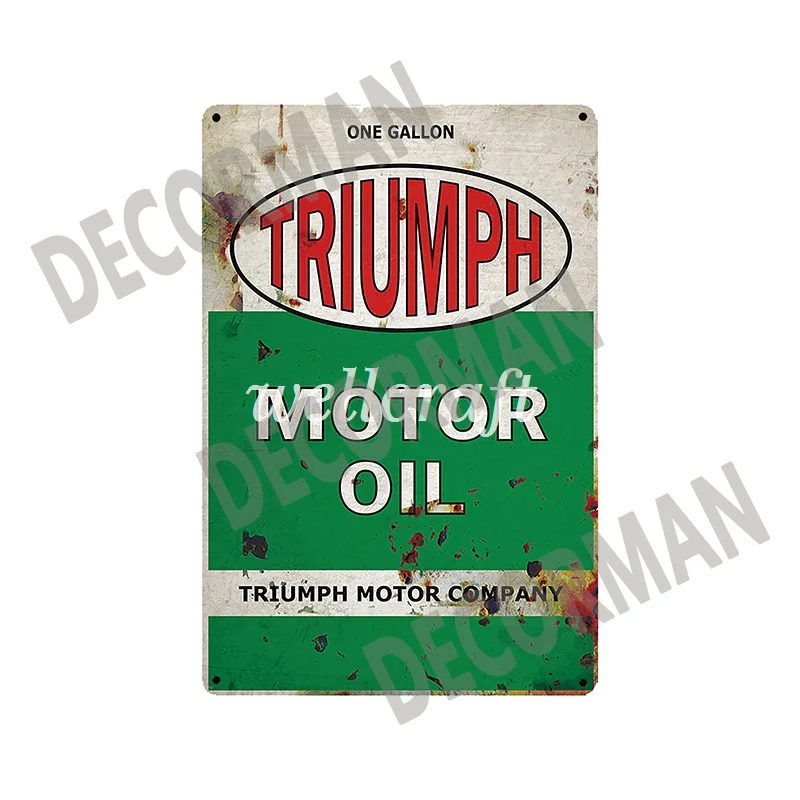 [WellCraft] Texaco STP Mopar BP Mobil машинное масло жестяные плакаты винтажная металлическая живопись на заказ клуб Декор LTA-1705 - Цвет: GXP-66