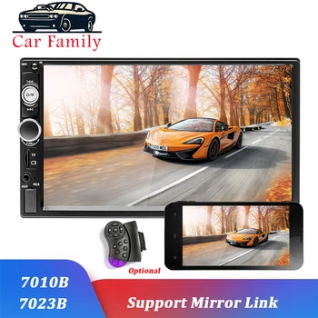 

Car Family Autoradio 2 Din Car Radio Models 7" Inch Touch Screen Bluetooth Player Car Audio AUX FM Support Rear View Camera