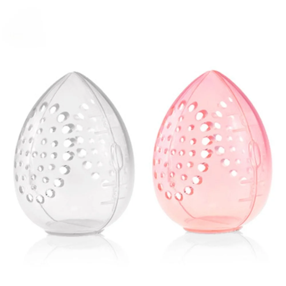 Cosmetics Sponge Holder Makeup Bag Plastic Protable Waterproof Storage Sponge Egg Shape Box Women's Cosmetics Accessories