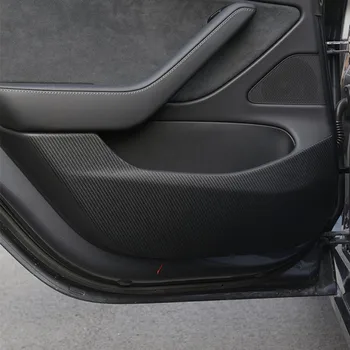

Car Door Anti Kick Pad Protection Film Carbon Fiber Style Stickers For Tesla Model 3 2017-2019 Auto Interior Accessories