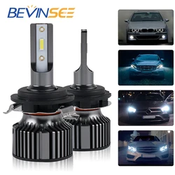Becinsee – phares de voiture LED H7, ampoules pour modèles 5 séries, AUDI A3 A4L A6L FORD EDAGE BESTURN B50 B70 H7 