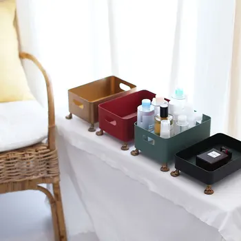 

Bathroom Supply Cosmetics Storage Basket Makeup Cosmetic Holder Jewellery Case Desk Storage Organizer EUC Storage Baskets