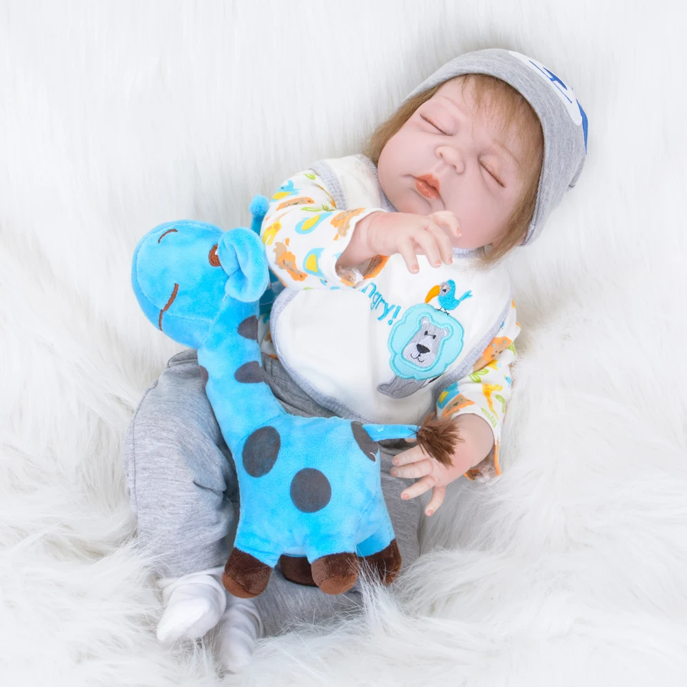 22 ''коллекционные Bebe Reborn Baby куклы полностью виниловые тело так по-настоящему как живая кукла в Бразилии малыш bebe игрушка Подарки на день рождения 55 см