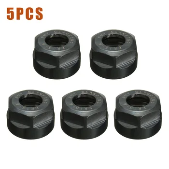 

5pcs ER16 Type A Hexagonal Chuck Clamping Nuts Thread M22 X 1.5 For CNC Milling Cutter Chuck Lathe Tool Parts