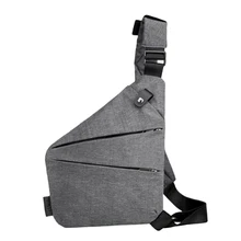 Мужской водонепроницаемый кошелек, нагрудная сумка из ткани Оксфорд, модная многофункциональная спортивная сумка для путешествий на открытом воздухе, сумка через плечо с защитой от кражи