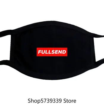 

Full Send No Half Send Mask Colorful Pattern Washable Reusable Mask for Unisex Black
