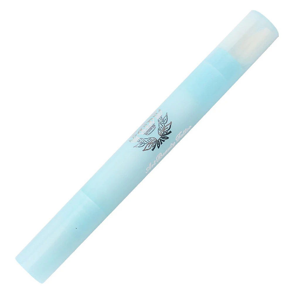 4 цвета корректор лака для ногтей ручка для удаления лака Очиститель ongle корректорские ручки для удаления лака гель УФ Маникюрный Инструмент для ногтей - Цвет: Light blue