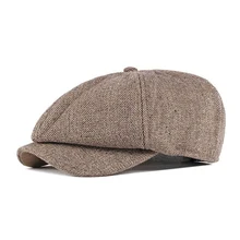 New Men Berets Cap Golf Driving Sun Flat Cap Outdoor Octagonal Berets Caps Autumn Winter Men Sport Running Hiking Camping Hats