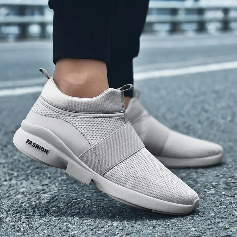Footwear men shoes 2022 spring autumn light breathable mesh sneakers casual solid color comfortable male couple | Обувь