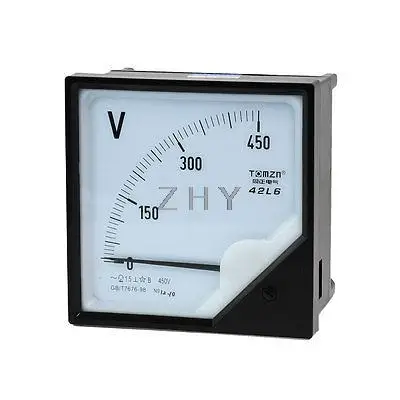

AC 0-450V Zero Setting Square Dial Panel Analog Voltage Meter Voltmeter