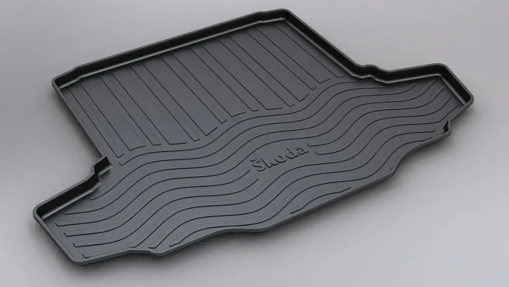 

SJ ALL Weather TPO Car Trunk Mats Tail Boot Cargo Liner Cover Rear Cargo Tray Luggage Pad For Skoda Superb 2011 2012 2013-2016