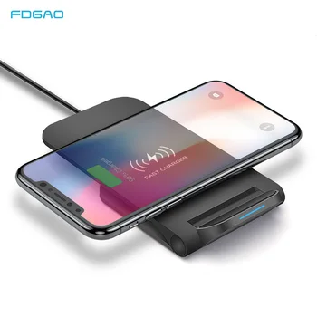 

FDGAO 15W Fast Wireless Charging Stand Qi Charger For Apple iPhone 11 Pro XS MAX XR X 8 Plus Samsung Galaxy S20 S10 S9 Note 10 9
