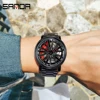 Men Fashion Hot Sell Car Rim Wristwatch 360 Degree Rotating Wheel Rim Dial Watches Stainless Steel Waterproof Sport Quartz Clock 6