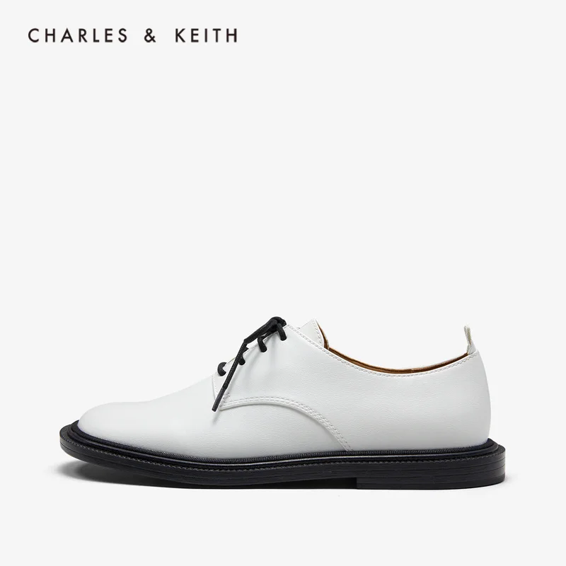 CHARLES＆KEITH Новинка на Весну 2020 CK1-71680025Женские Туфли дерби низком каблуке ремешок