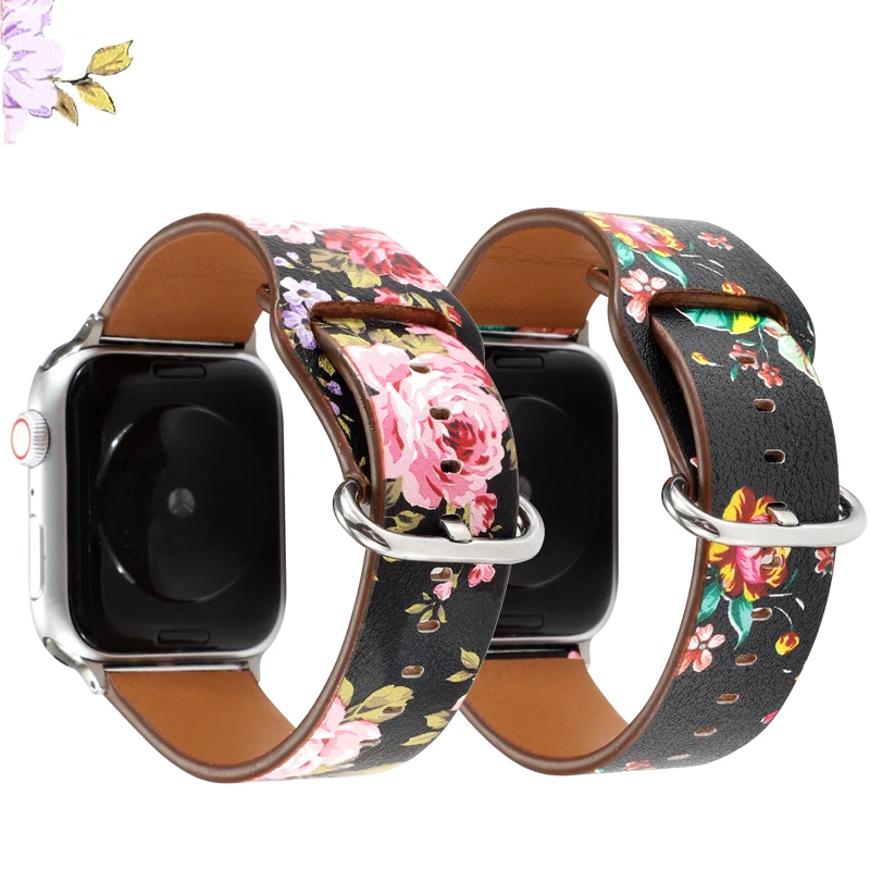 Ремешок кожаный для Apple Watch Band 42 мм 44 40 38 сменный спортивный браслет Iwatch Series 5 4 3 2 1 |