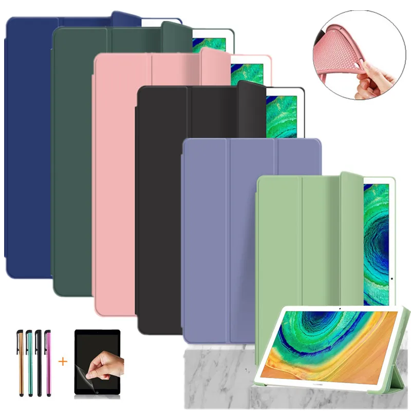 Folding Case For Huawei Matepad Pro 10.8 Honor V6 10.4 T10S 10.1 T10 9.7" Silicone Cover Mediapad M6 T5 10" Tablet Funda Stand |