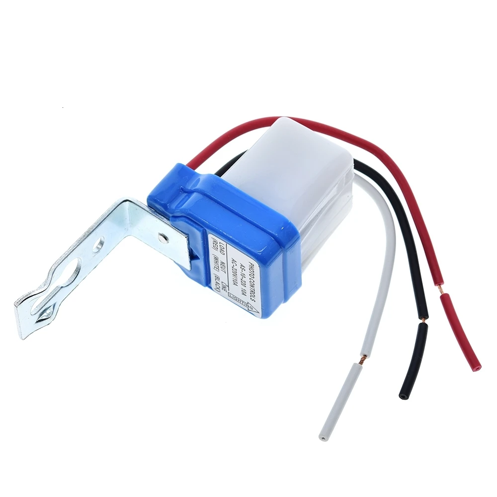 TZT 1/3PCS Automatische Auto On Off Fotozelle Straße Licht Schalter DC AC 220V 50-60Hz 10A Foto Control Photoswitch Sensor Schalter – Detail 5