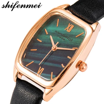

shifenmei Luxury Women Watch Mesh Leather Bracelet Casual Quartz Wristwatch Women Watches Clock reloj mujer