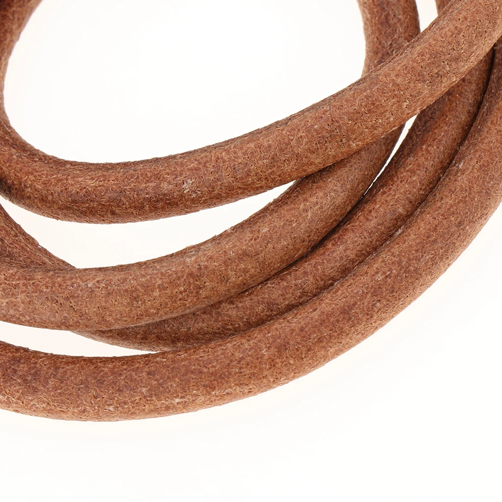 1m Round Leather Cord Thread For Kumihimo Jewelry Bracelets Making 8mm