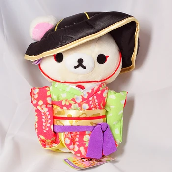 

Japan Genuine San-x Easy Bear Rilakkuma Cute Kimono Plush Doll Bear Muppet Toy