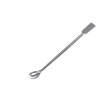 

lab supplies Horn Spoon,Medicinal ladle with Spatula,Home Household Handy Tools Length 200mm Laboratory Supplies for Teaching