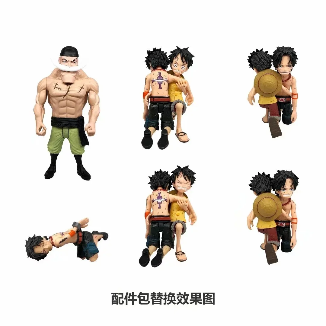 

Anime One Piece 9-Thank You for Your Love Luffy White Beard Tombstone Ace Death Capsule Toy Garage Kit