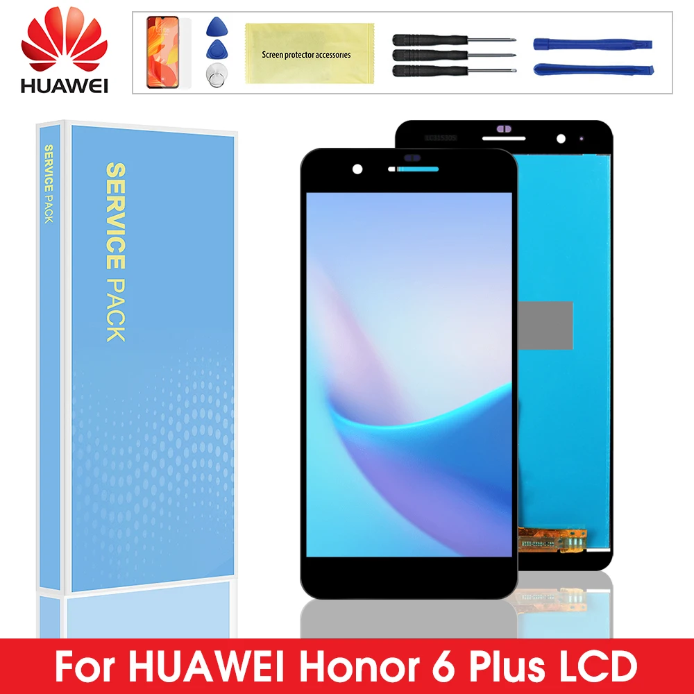 

Huawei 5.5'' LCD For HUAWEI Honor 6 Plus LCD Touch Screen Digitizer Assembly Replacement Parts For hauwei honor6 plus display