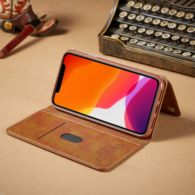 10 шт. для iPhone 11 Pro X XR XS Max, Роскошный кожаный флип-чехол-кошелек для iPhone 8, 7, 6, 6S Plus, Магнитный чехол со слотом для нескольких карт