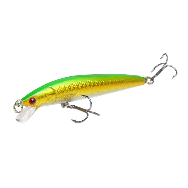 Fishing Lure 7g 10cm Trout Lure 3D Eyes Jigging Lure Swimbait Wobblers Crankbait Hard Lures Plastic Fishing Tackle New Hot Gold