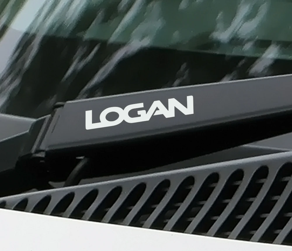 4 шт смешные автомобильные наклейки для Renault Dacia Logan стеклоочиститель Светоотражающие виниловые наклейки Водонепроницаемый ПВХ автомобильные аксессуары