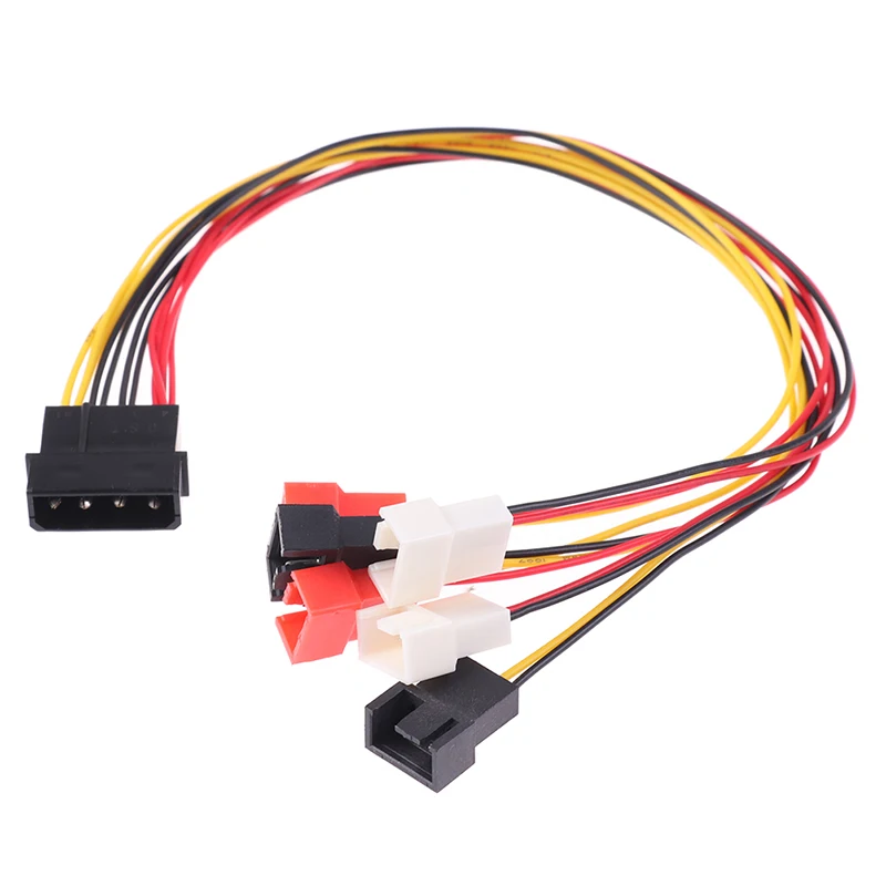4Pin Molex на 3Pin вентилятор Мощность кабель в комплект поставки входит адаптер 12V 7V 5V