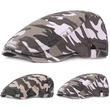 Мужские уличные береты для путешествий, козырьковые шапки, газетные кепки для гольфа, камуфляжные кепки