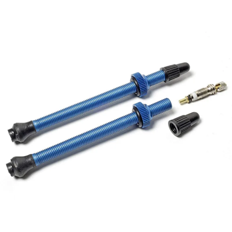 Blue BMDT-велосипедная насадка, вакуумная насадка на колесо, цветная французская алюминиевая насадка для велосипеда, вакуумный клапан для шин - Цвет: Blue