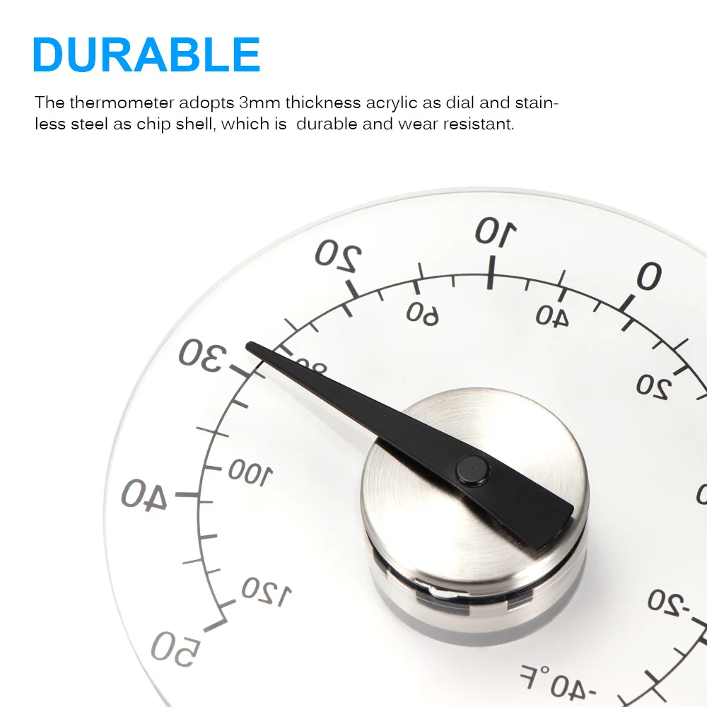 Напольный бытовой Аналоговый термометр Цельсия прозрачный измеритель контроля температуры стекло прилипающая паста стекло