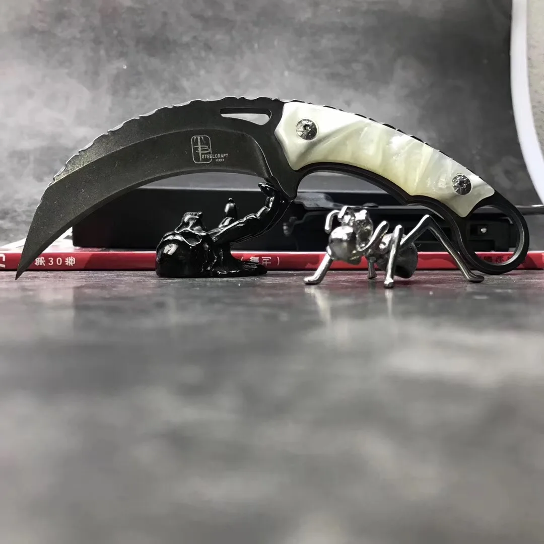 Тактика karambit нож Открытый Кемпинг джунгли выживания битва Фиксированным Лезвием Охотничьи ножи инструмент самообороны