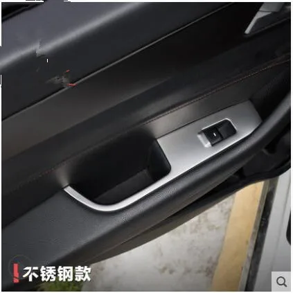 Stainless Steel Protective Window Switch Control Buttons Decorated Frame For Hyundai Sonata 9 AA530 - Название цвета: Серебристый