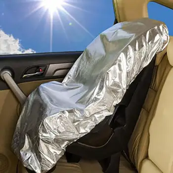 

Hot Silver Aluminum Film Car Seat Baby Safety Seats Sunshade Protector Dustproof Cover Interior UV Protector Accessories