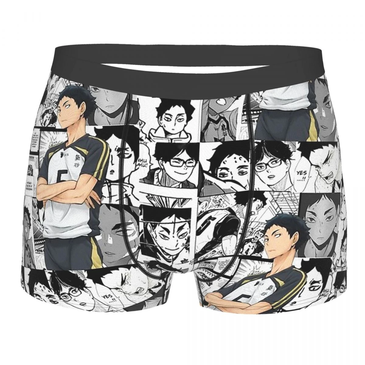 Haikyu メンズコットンボクサーパンツ セクシーな下着 トビオ ケイトル アニメ 暁 Keiji ボクサー Aliexpress