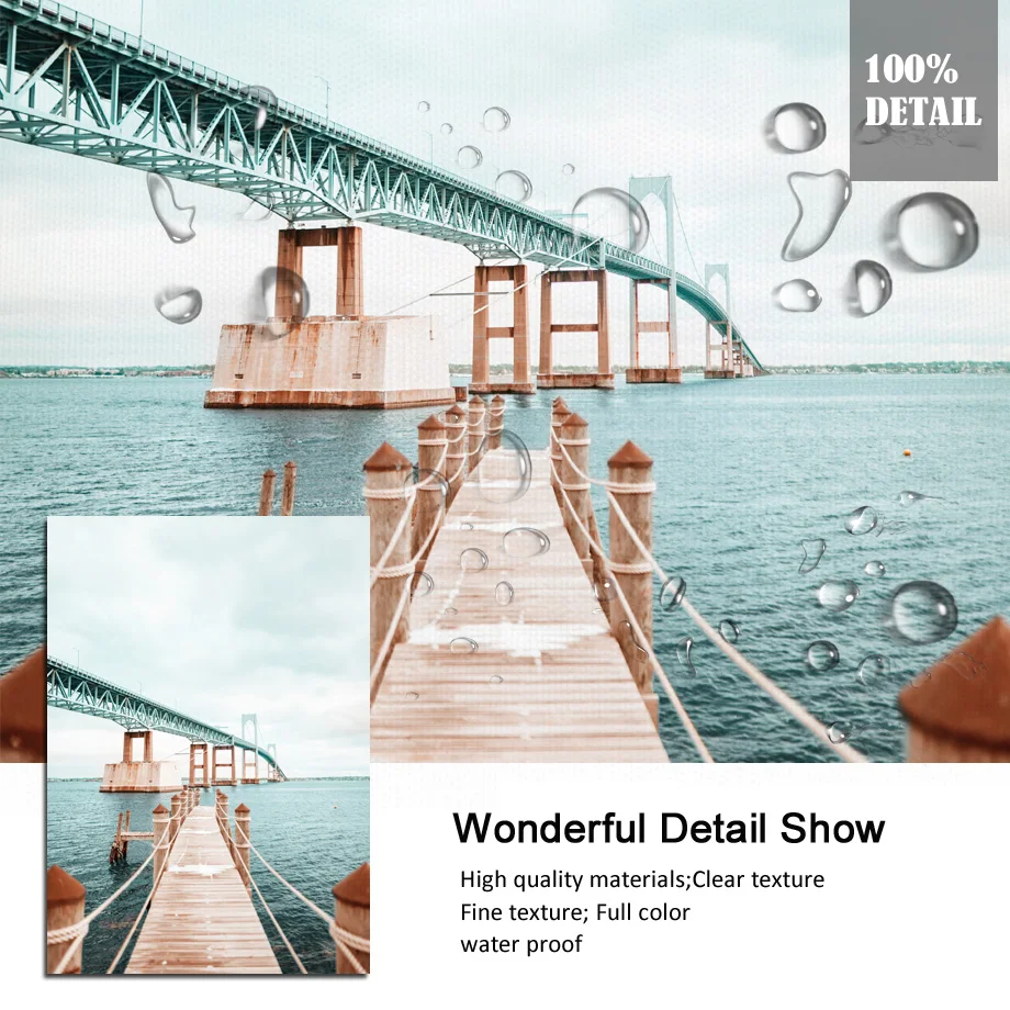 Hungary Budapest Bridge Reed Bike Sea Nordic Wall Art Canvas Painting Posters And Prints Pictures For Living Room Interior Decor