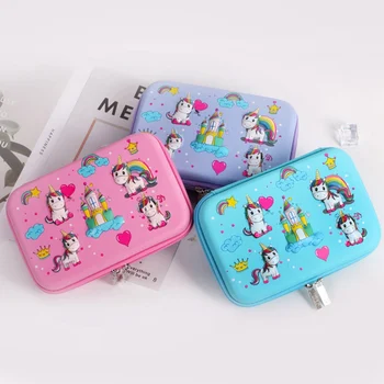 

1 Pcs Kawaii Pencil Case EVA Unicorn Gift School Pencil Box Pencilcase Pencil Bag School Learning Supplies Stationery