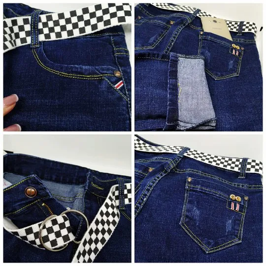 Джинсы женские осенние прямые с завышенной талией Размер 27 38|denim jeans womens|jean women