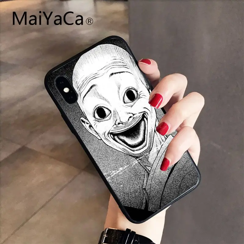A4 MaiYaCa Junji Ito Tees Horror TPU Мягкий силиконовый чехол для телефона iPhone 8 7 6S Plus X XS MAX 5 5S SE XR 10 Чехол - Цвет: A4
