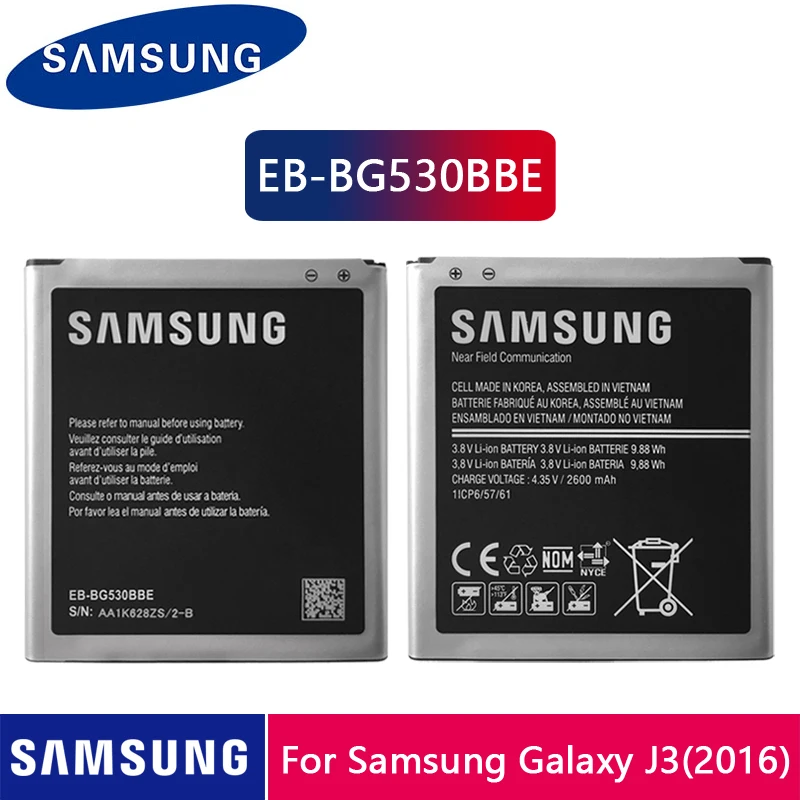Samsung Eb Bg530cbu Eb Bg530bbe Original Phone Battery For Galaxy